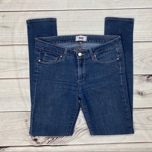 Paige Peg Skinny Denim Jeans Dark Wash Size 30